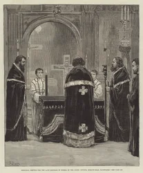 Service commémoratif pour le défunt empereur de Russie dans l